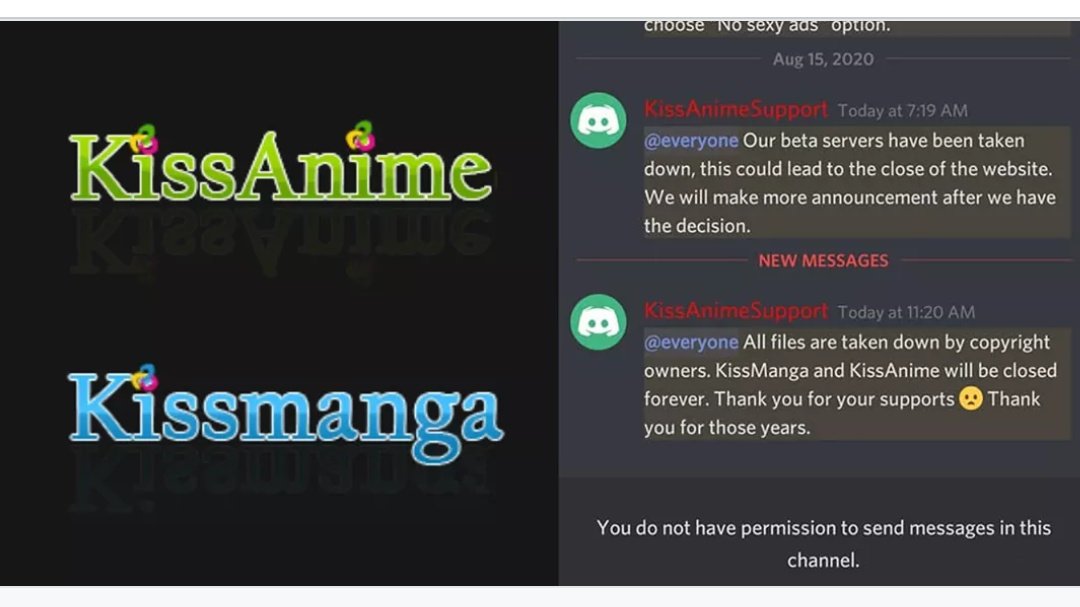 KissAnime, popular anime piracy site, shuts down after copyright claims