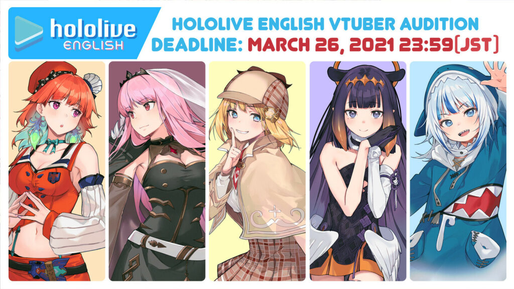 Hololive English Opens Second Round Audition