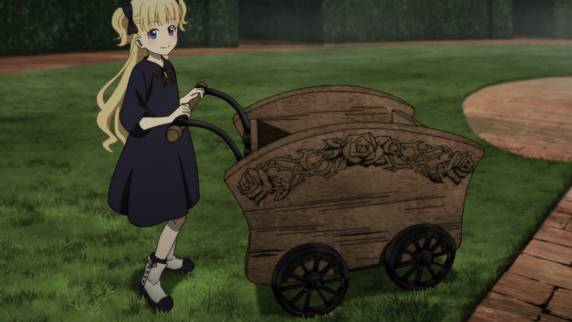 Shadows House Episode 6 Emilico picks wheelbarrow 