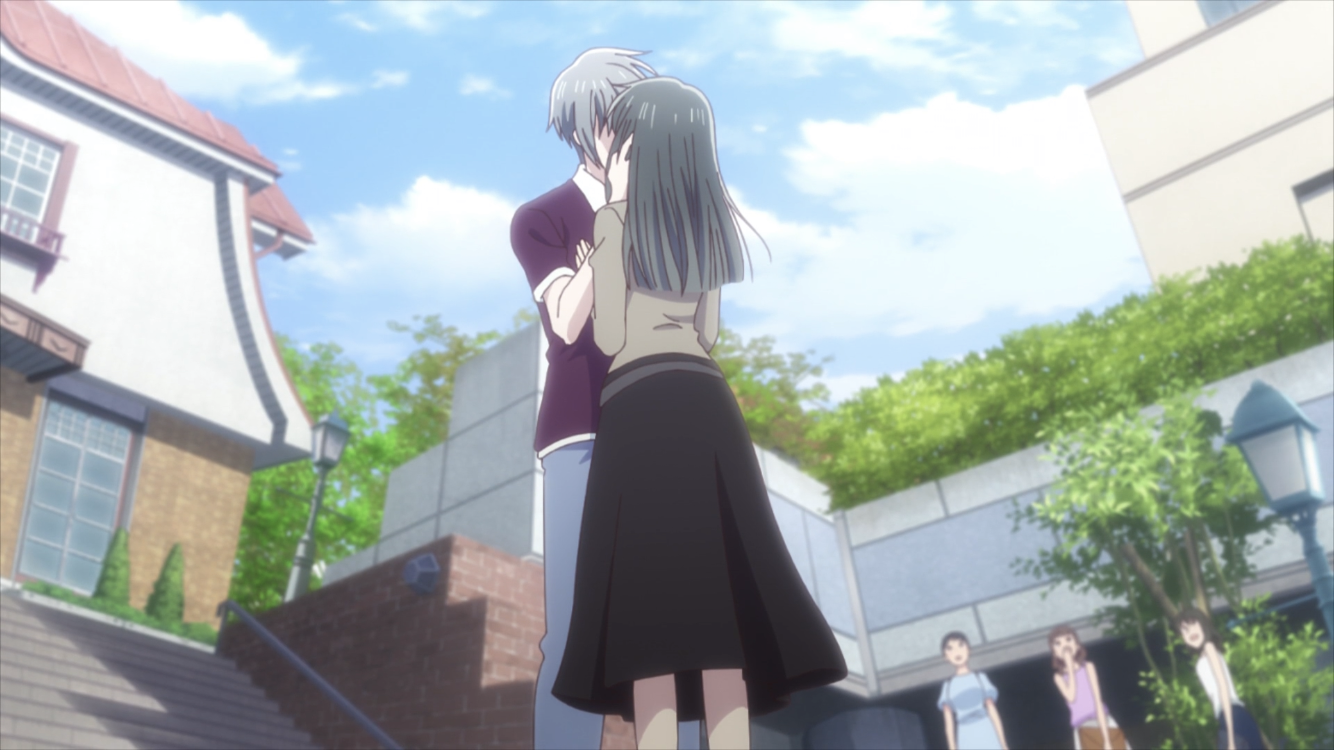 Fruits Basket: The Final episode 12 - Yuki and Machi's first kiss