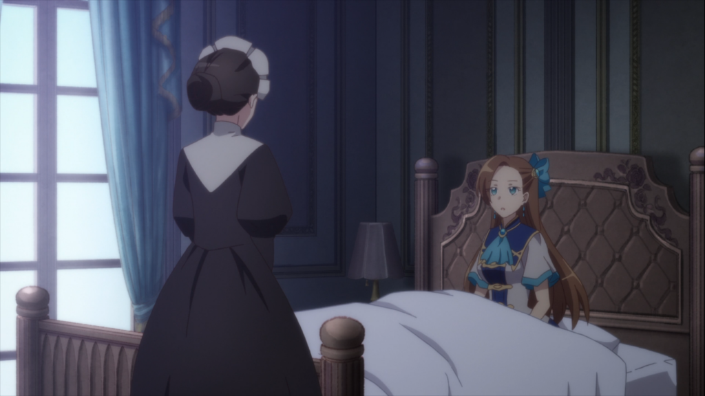 Katarina waking up in an unfamiliar room
