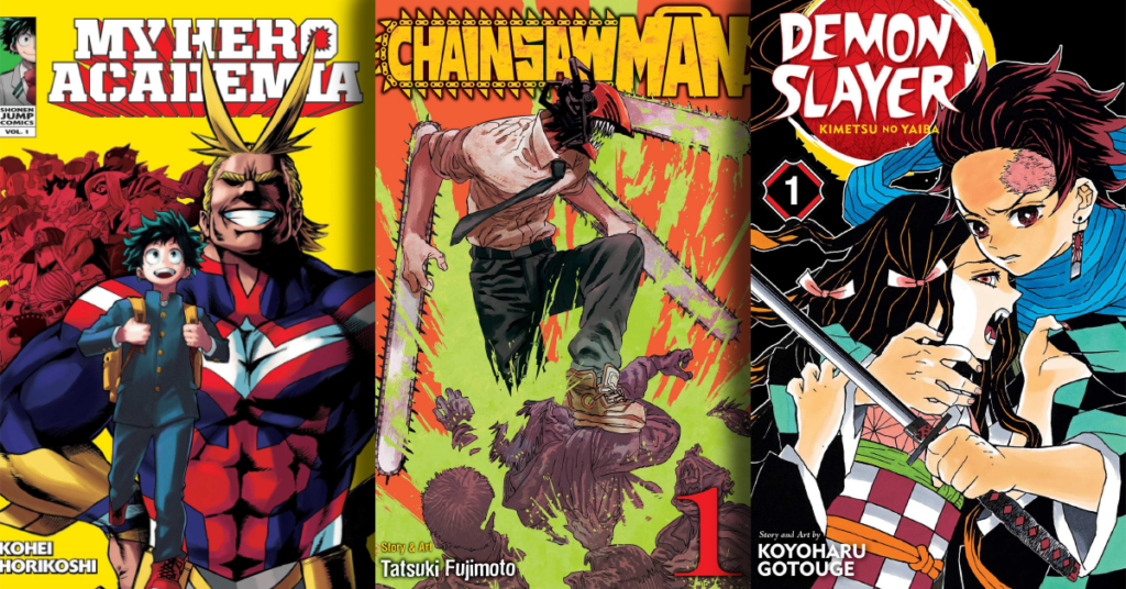 My Hero Academia, Chainsaw Man, Demon Slayer