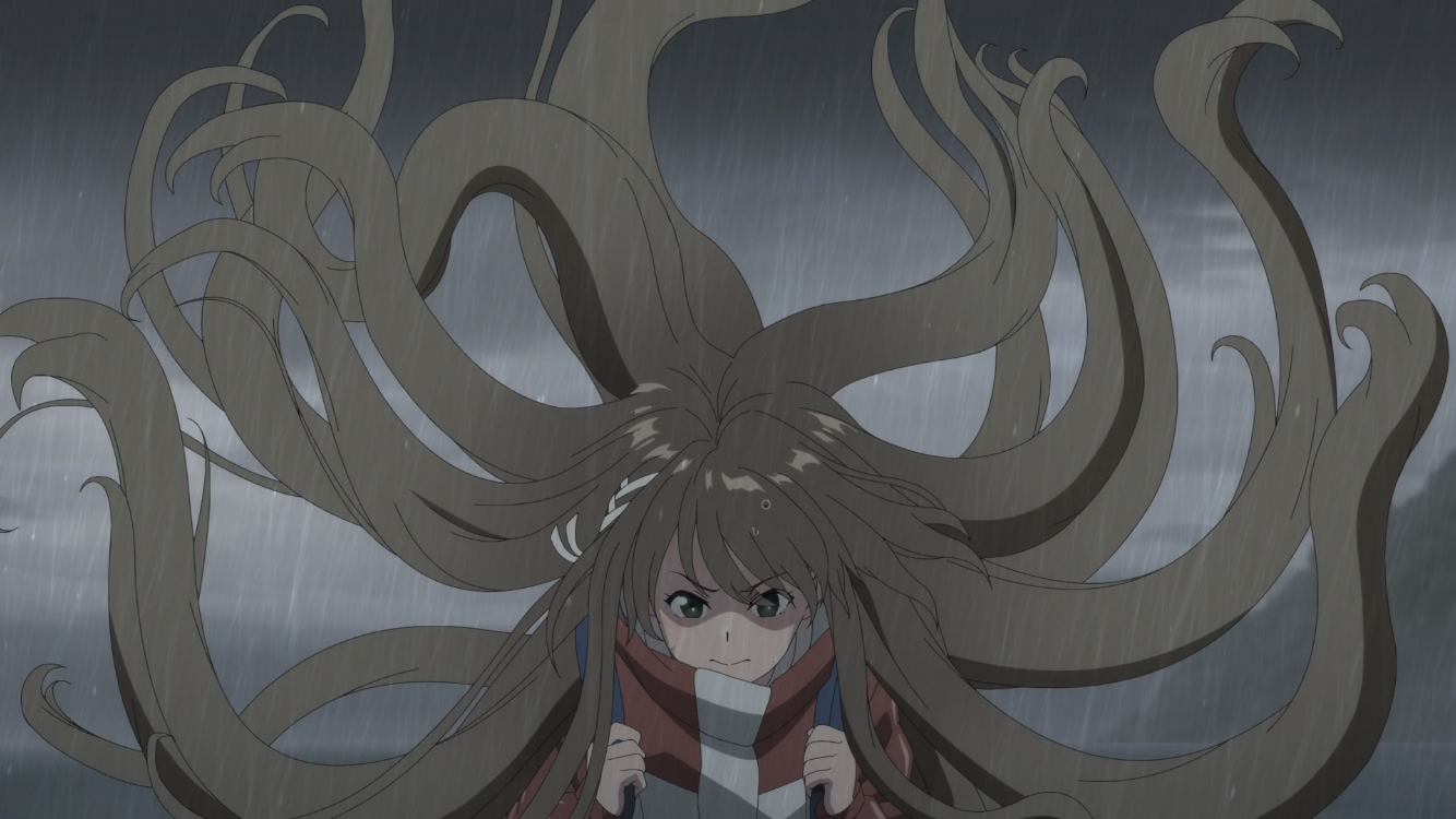 Aquatope - Fuuka braves the storm