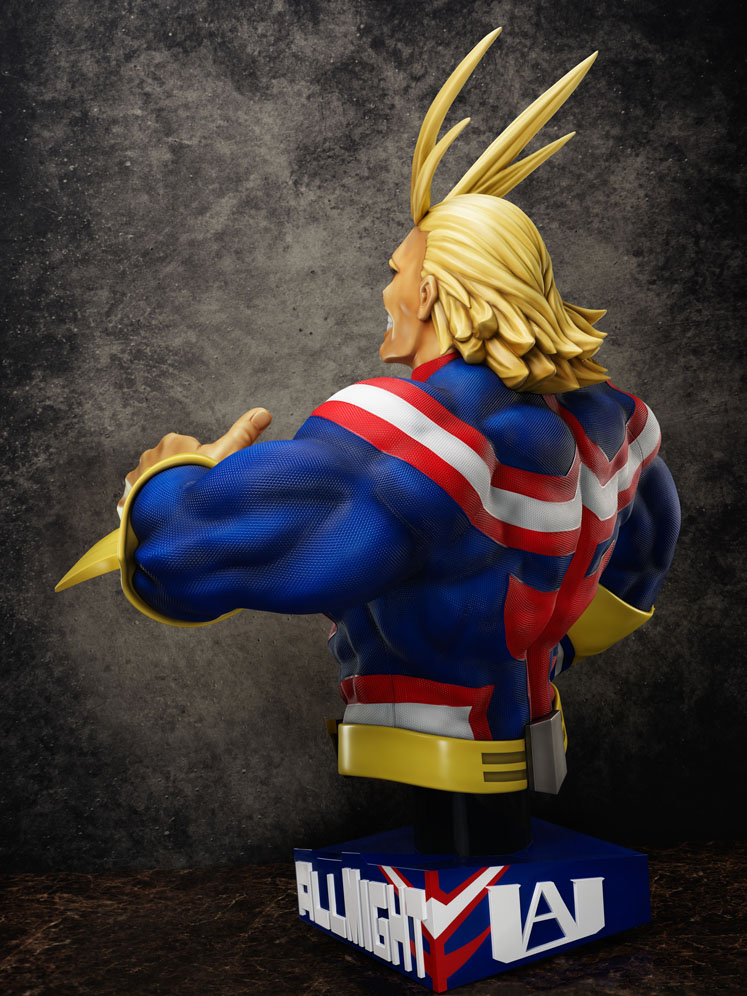 All Might Figure Life Size Bust