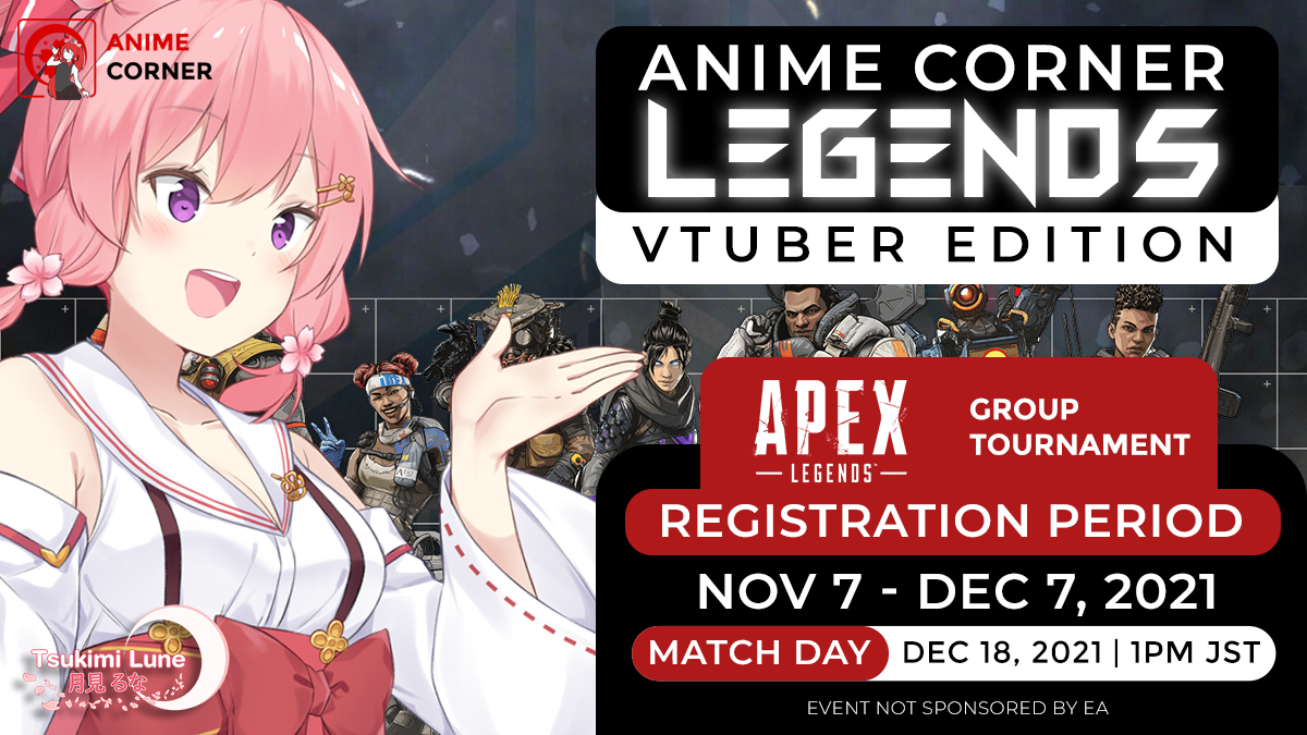 Anime Corner Legends Apex VTuber Tournament Registration Open