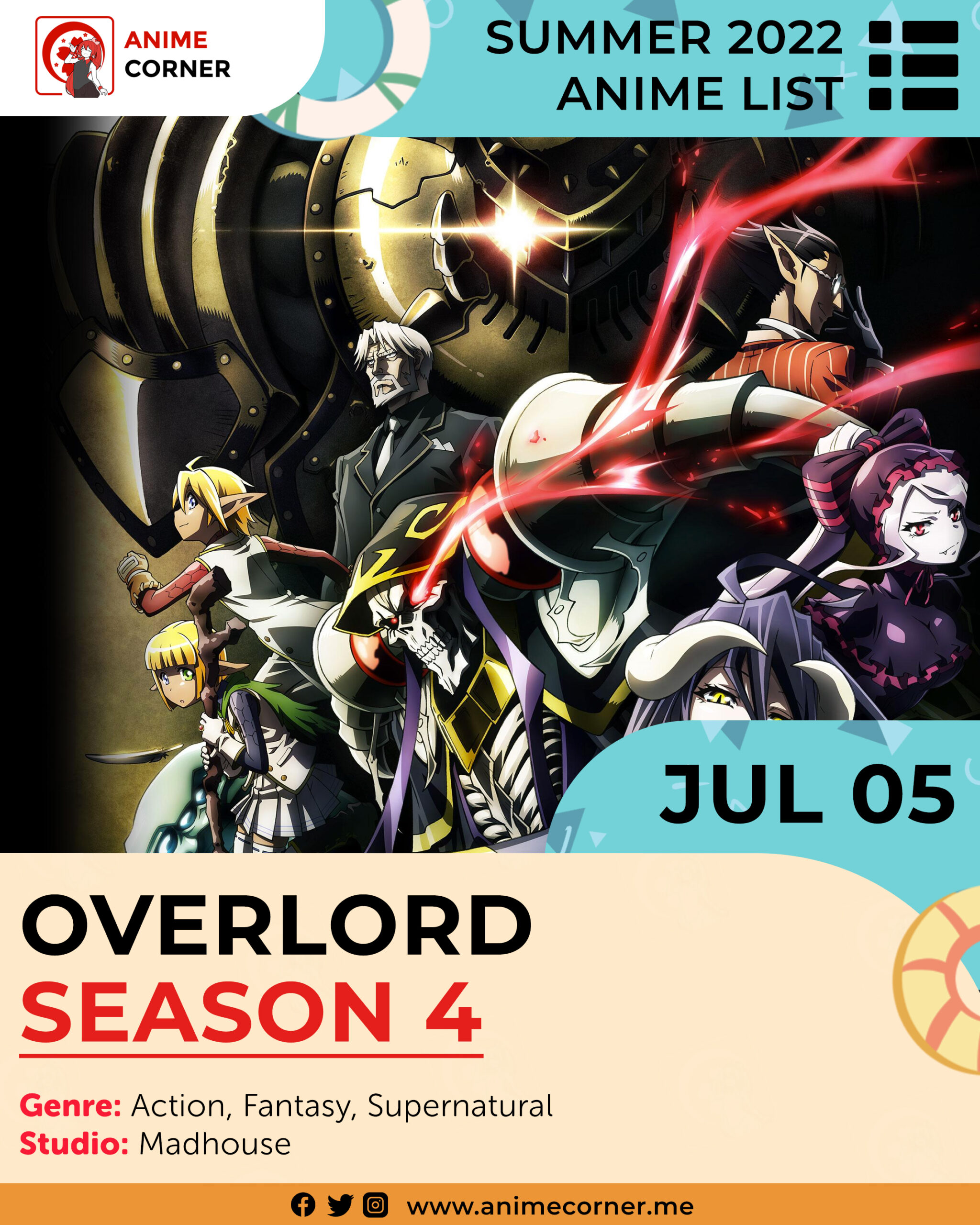 Summer 2022 Anticipated Anime - Overlord IV