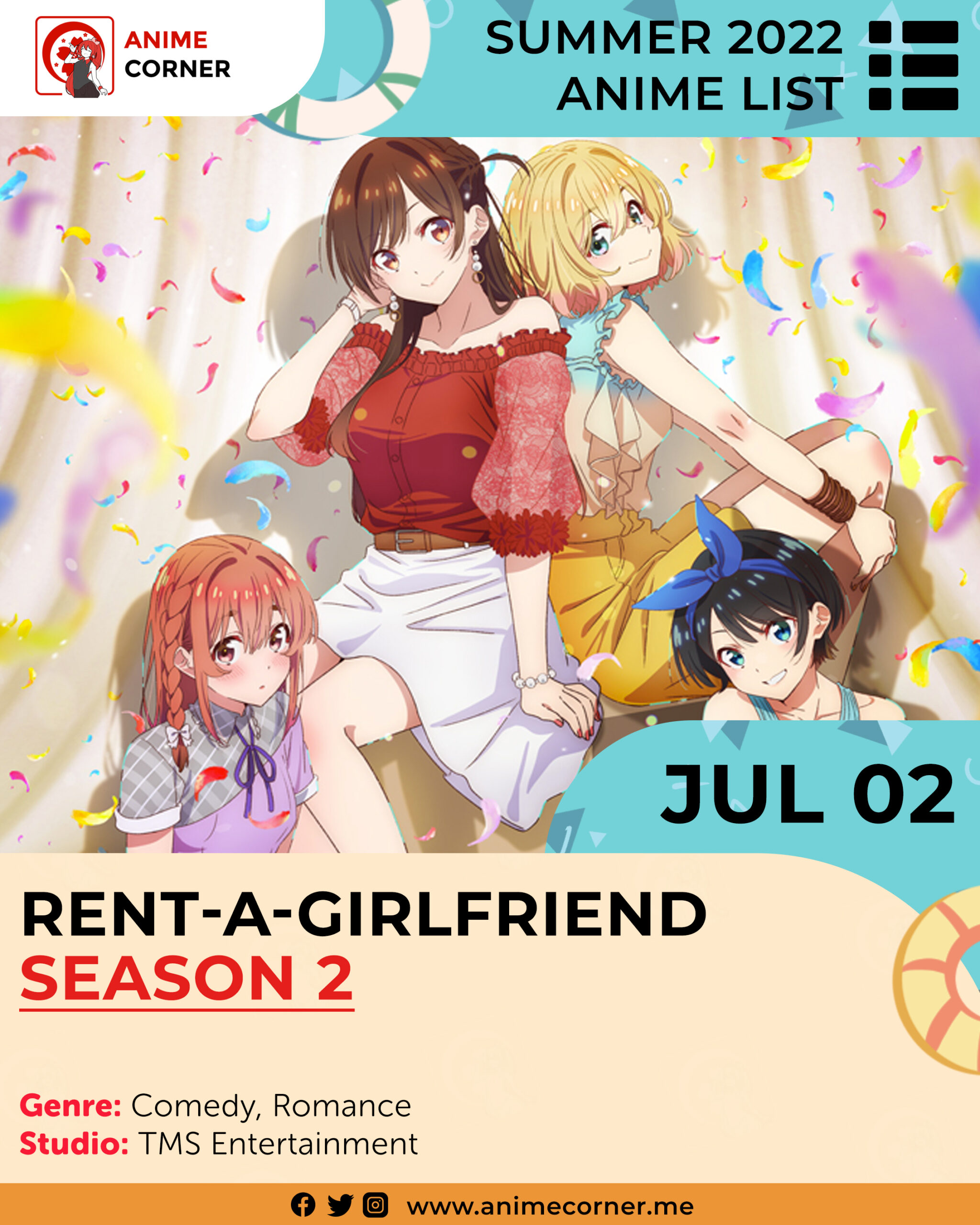 Summer 2022 Anticipated Anime - Rent-A-Girlfriend Season 2