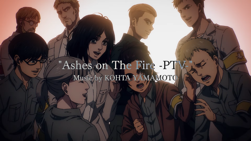 ashes on fire
