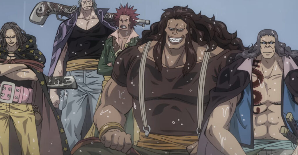 one piece film red hair pirates character designs