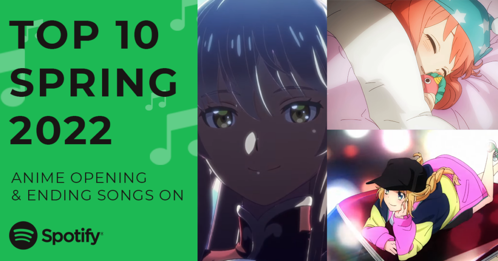 Spring 2022 Top Anime Openings/Endings on Spotify