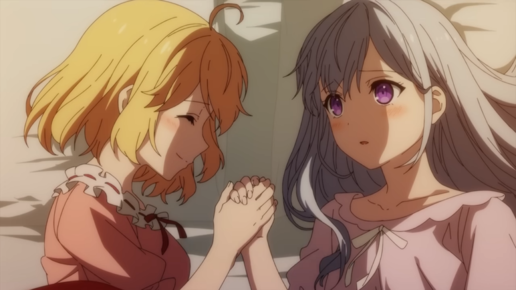 Anis and Euphie hand holding