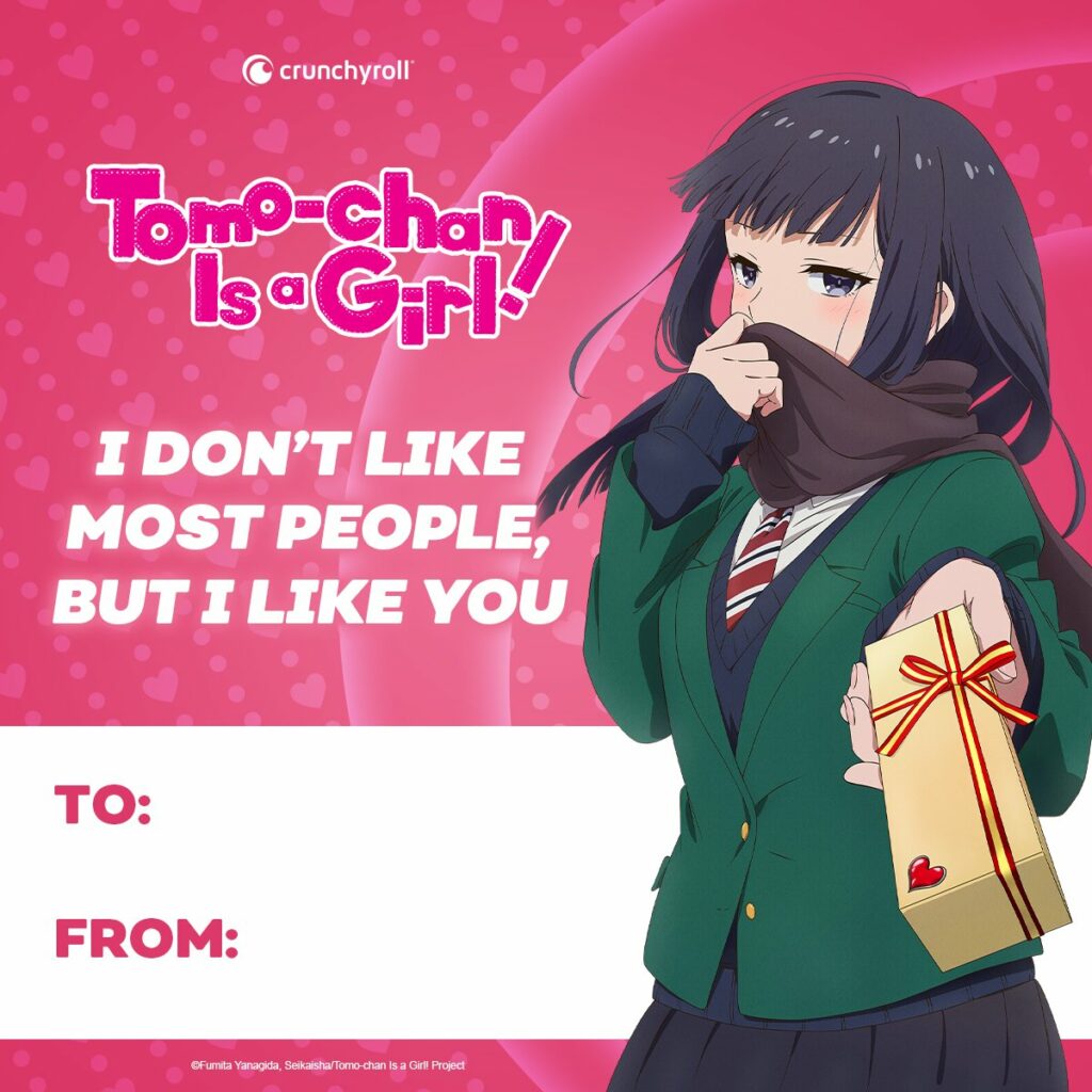 Tomo-chan Is a Girl Reveals Valentine's Day Trailer, Cards