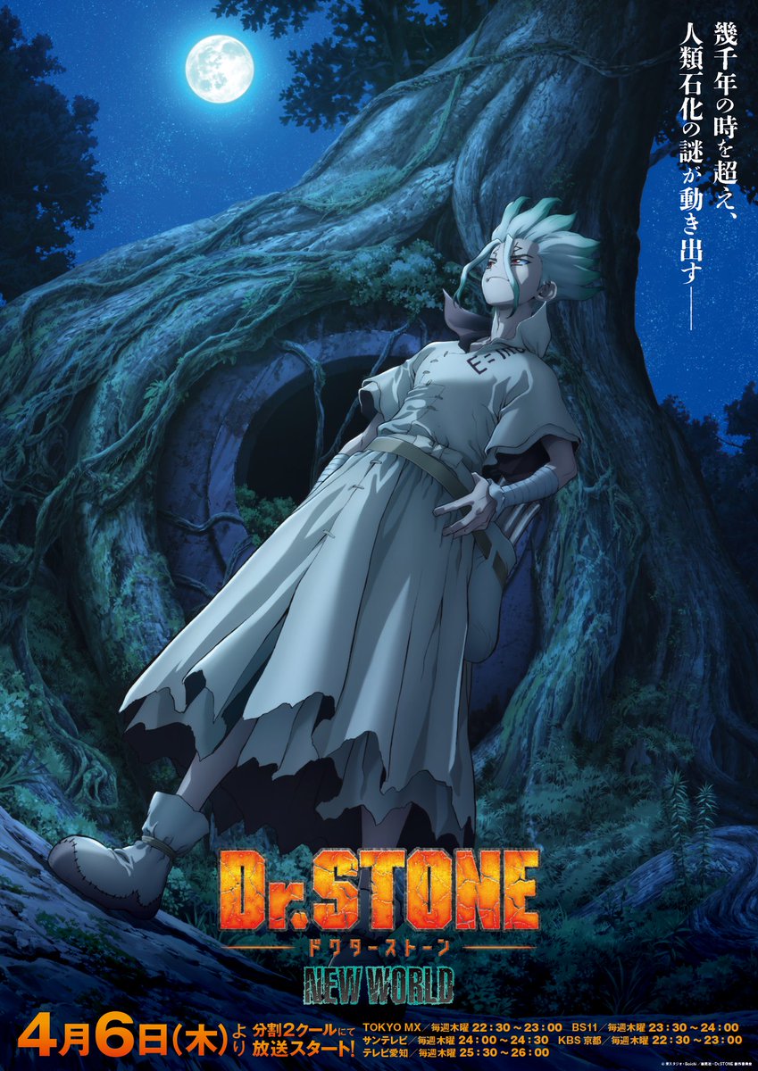 Dr. Stone Season 3 Reveals Main Visual Ahead of April 6 Premiere