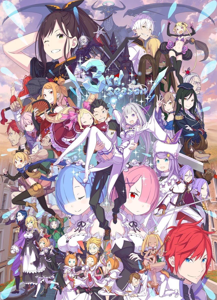 RE:ZERO- STARTING LIFE IN ANOTHER WORLD- Season 3 Announced With Teaser &  Key Visual - Get Your Comic On