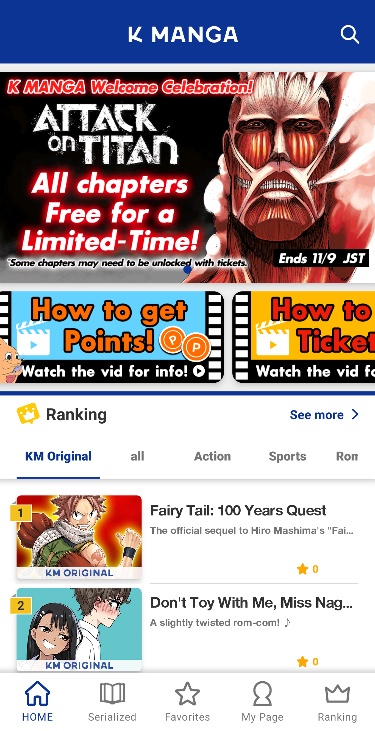 kodansha k manga app titles