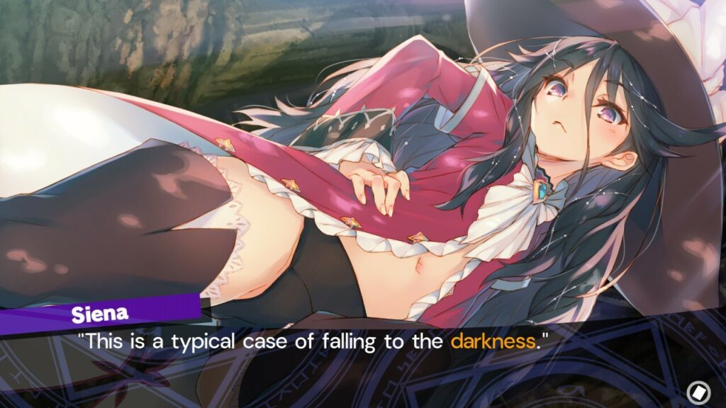 Dungeon Travelers 2-2 depicts a what-if scenario where the cast from the previous game lose against the final boss.