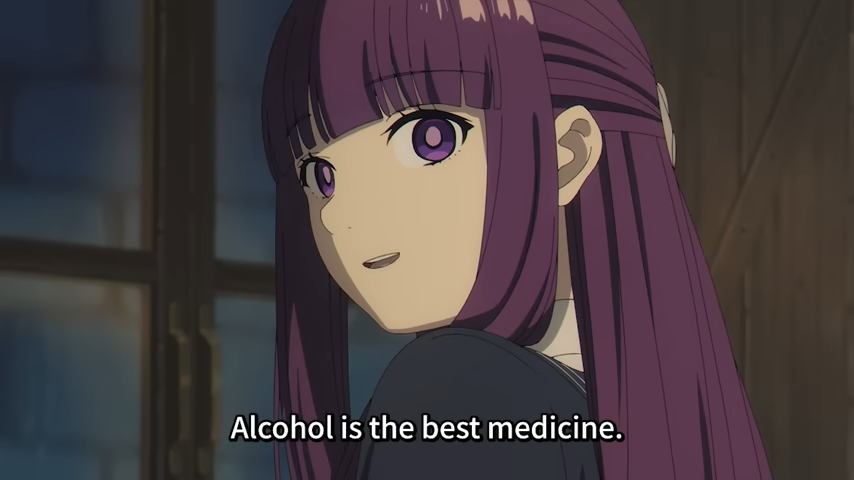 Frieren Alcohol is the best medicine