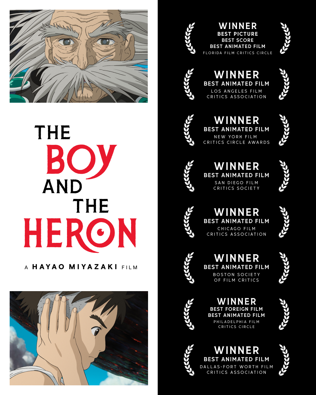 The Boy and The Heron awards