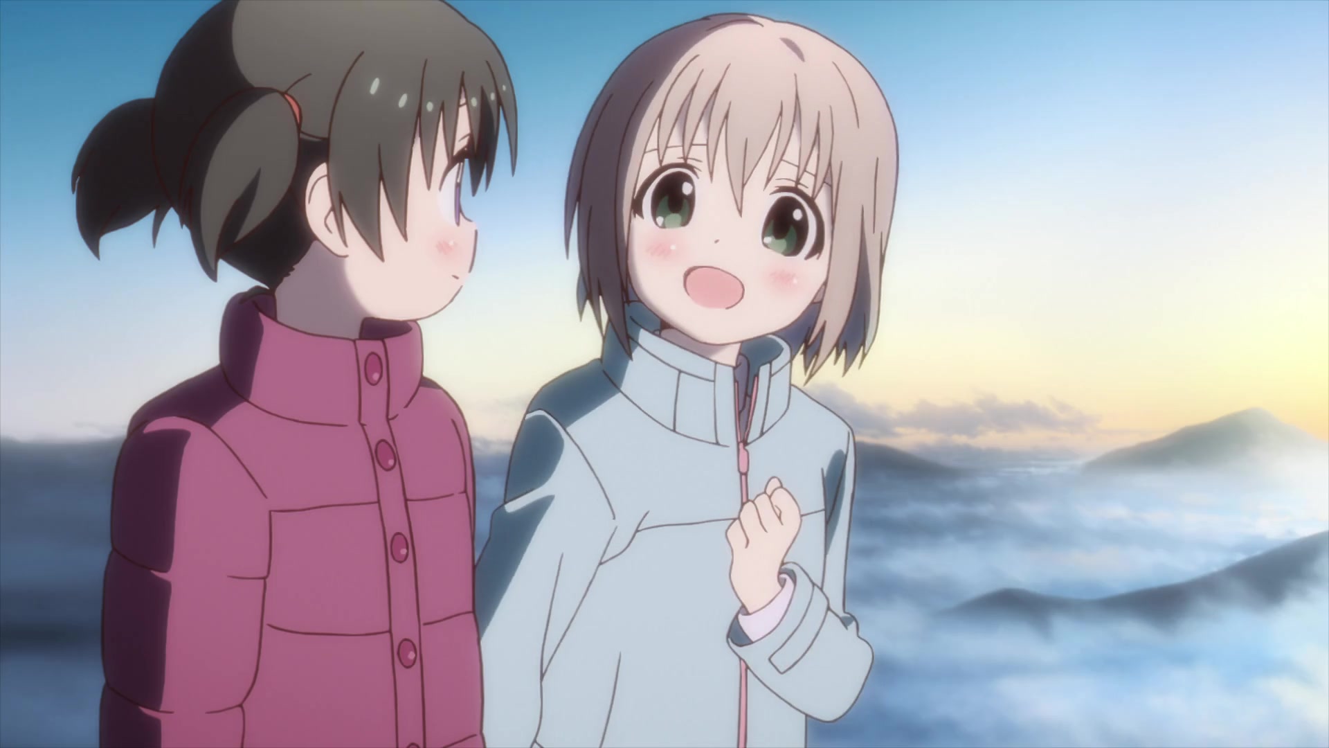 Aoi and Hinata during their first mountaineering adventure to Mount Tanigawa