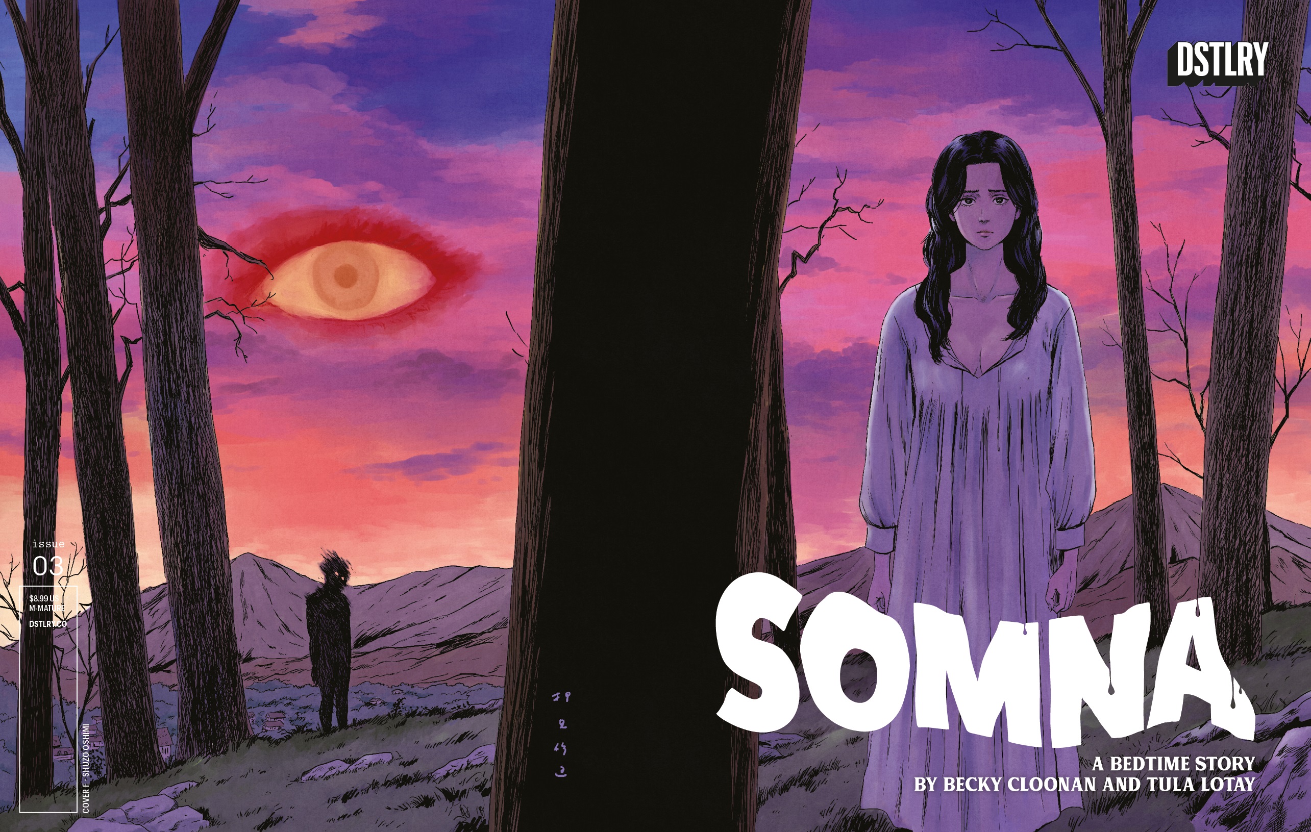 Kodansha mangaka Shuzo Oshimi drawing cover for DSTLRY's Somna #3