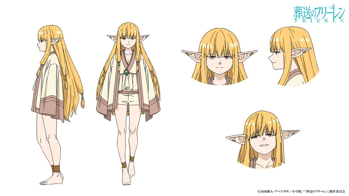 frieren anime serie character design