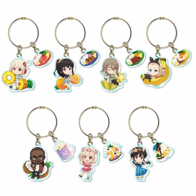 Lycoris Recoil Hawaiian Cafe and Diner limited edition charms