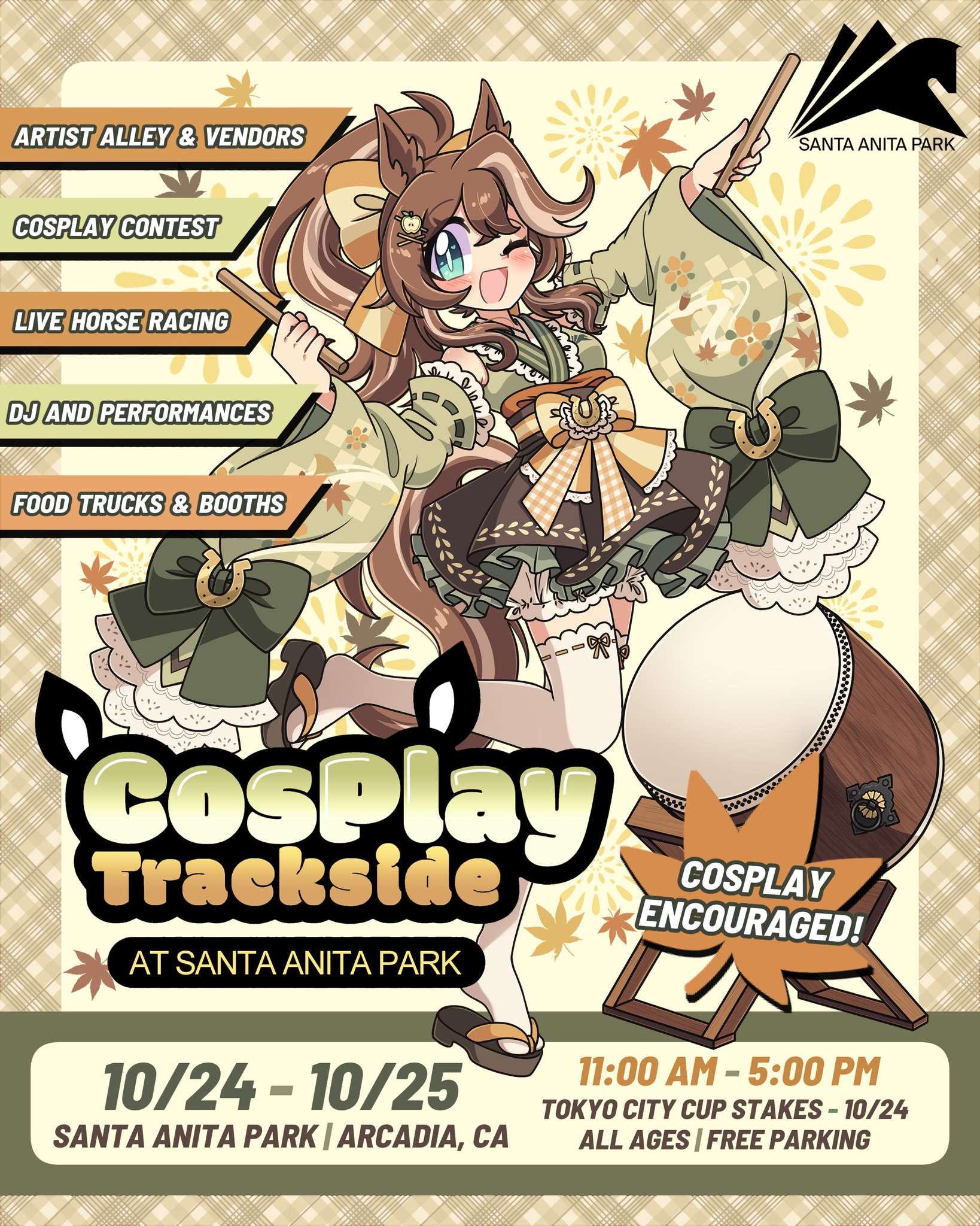 Cosplay Trackside Event Flyer