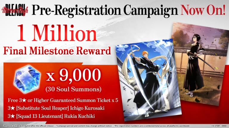 BLEACH Mirrors High Surpasses 1 Million Pre-Registrations Worldwide, New Launch Rewards Unlocked image 3